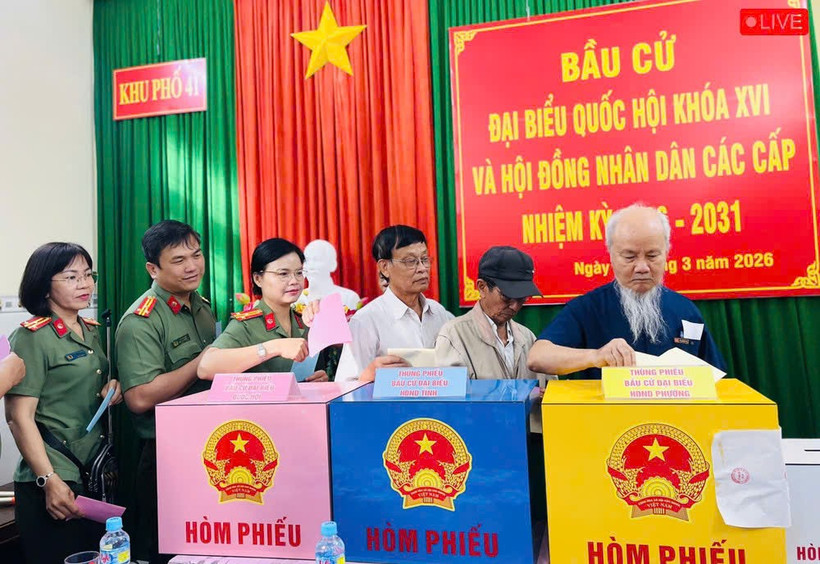 Tỷ lệ cử tri đã tham gia bỏ phiếu của tỉnh Gia Lai đạt 99,76%.