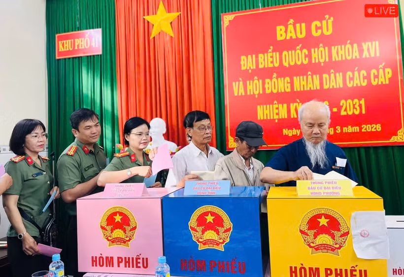 Tỷ lệ cử tri đã tham gia bỏ phiếu của tỉnh Gia Lai đạt 99,76%.