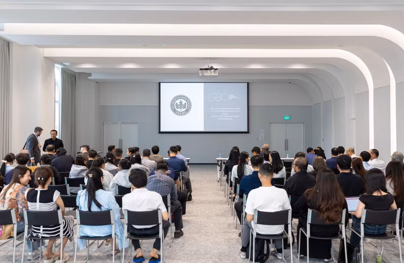 Sự kiện "LEED Success Story of Vietnam 2025" do GBCI tổ chức đã thu hút sự tham gia của nhiều chủ đầu tư, chuyên gia và sinh viên ngành kiến trúc.