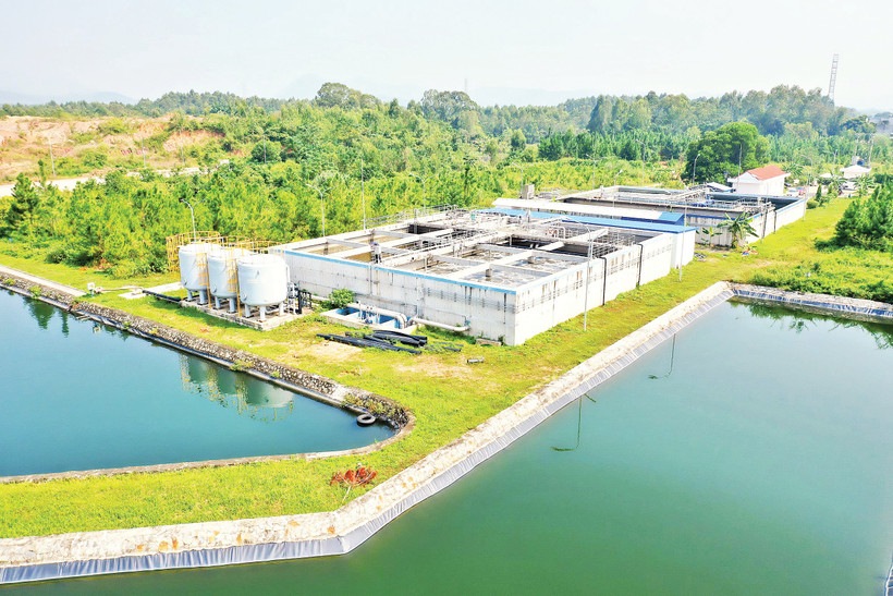 Một góc Khu công nghiệp Bá Thiện II, nơi có hạ tầng xanh và đồng bộ, góp phần thu hút các dự án công nghệ cao, ít phát thải về với tỉnh Phú Thọ. Nguồn ảnh: bathien2ip.vn