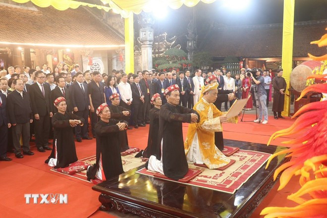 Lễ bái yết tại Lễ hội đền Trần, tỉnh Hưng Yên năm 2026. 