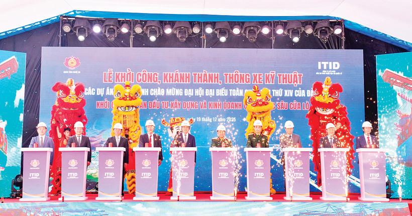Cảng nước sâu Cửa Lò, tỉnh Nghệ An, là một trong 234 công trình trọng điểm của cả nước được khởi công ngày 19/12. Nguồn nghean.gov.vn