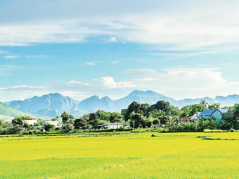 Quang cảnh làng Gầm.