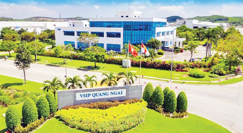 Ở Khu công nghiệp VSIP Quảng Ngãi, hệ thống xử lý nước thải công suất 12.000 m³/ngày đã được vận hành.