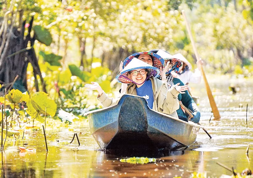 Rừng tràm Trà Sư (An Giang) thu hút du khách trong nước và quốc tế.