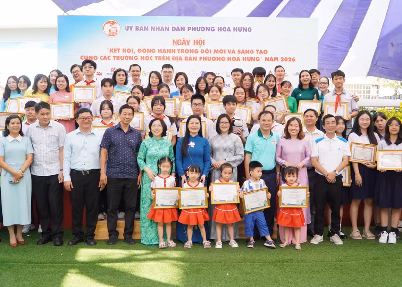 Ngày hội "Kết nối, đồng hành trong đổi mới và sáng tạo cùng các trường học trên địa bàn phường Hòa Hưng" năm 2026.