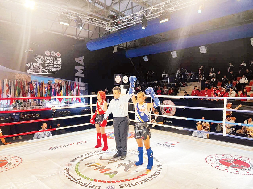 Võ sĩ Huỳnh Hà Hữu Hiếu lên ngôi tại Giải vô địch thế giới 2025.