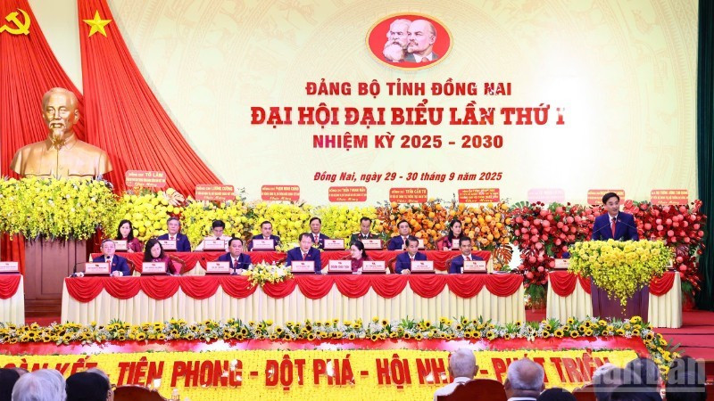 Đại biểu trình bày tham luận trước khi diễn ra bế mạc.
