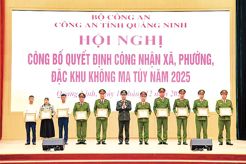 Xã Hải Hòa được UBND tỉnh Quảng Ninh công nhận là xã không ma túy năm 2025. 