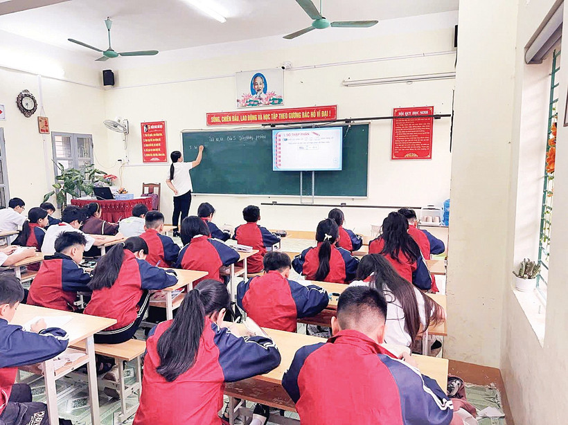 Một tiết học của thầy và trò Trường THCS Chiềng An (Sơn La).