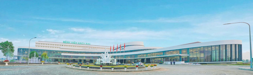 Bệnh viện Bạch Mai Cơ sở 2 mới được khánh thành phần công trình xây dựng. Ảnh: BV Bạch Mai 