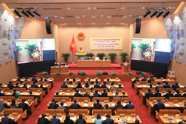 Quang cảnh kỳ họp.