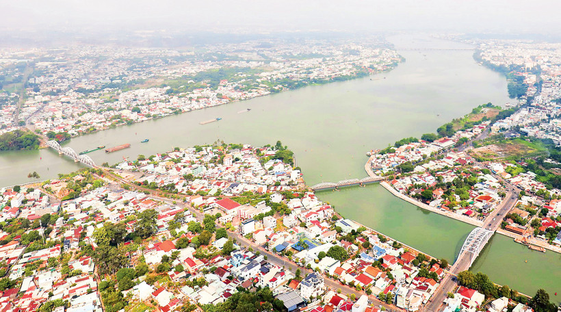 Sông Đồng Nai đoạn chảy qua Cù lao Phố. Ảnh: Khiếu Minh