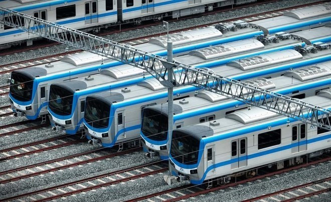 Các đoàn tàu của tuyến Metro số 1 (Bến Thành - Suối Tiên)