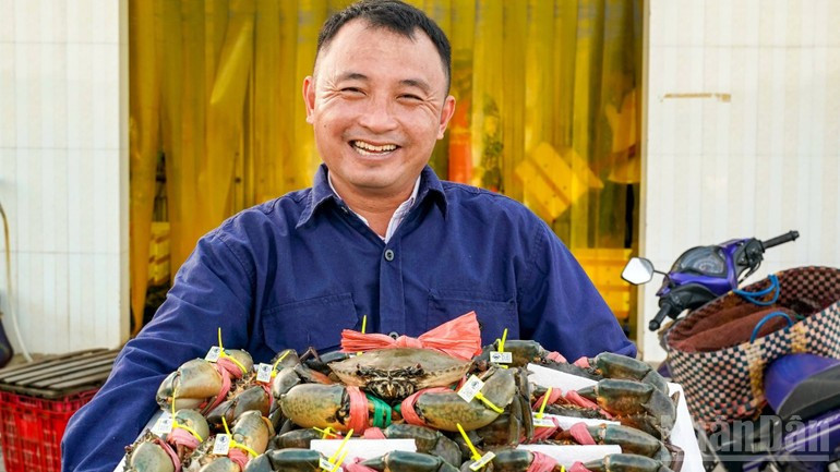 Cua Cà Mau có tem truy xuất nguồn gốc, không lẫn lộn với cua ở các vùng, miền khác trong cả nước.