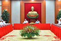 Tổng Bí thư Tô Lâm chủ trì Phiên họp thứ ba của Tiểu ban Văn kiện Đại hội XIV của Đảng. (Ảnh: Đăng Khoa)