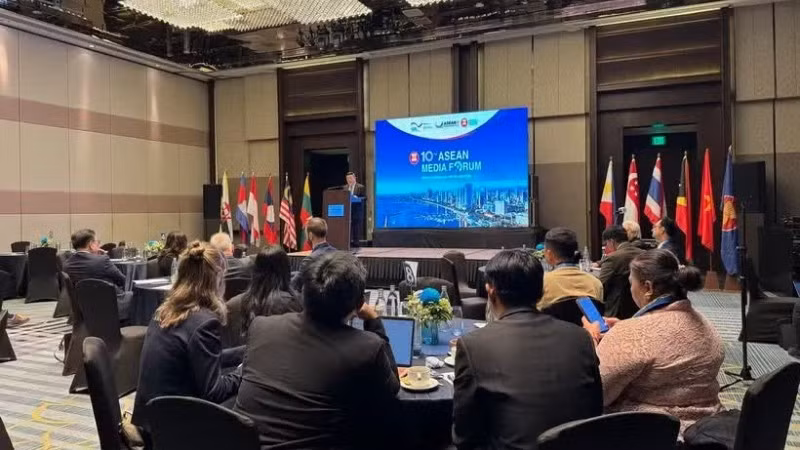 Quang cảnh Diễn đàn Truyền thông ASEAN lần thứ 10. (Ảnh: TTXVN)