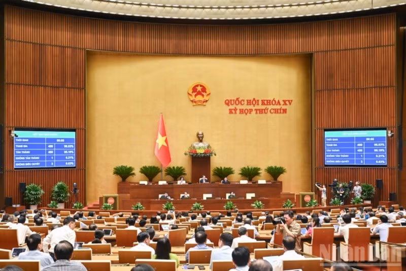 Quang cảnh phiên họp của Quốc hội, ngày 12/6/2025. (Ảnh: DUY LINH)