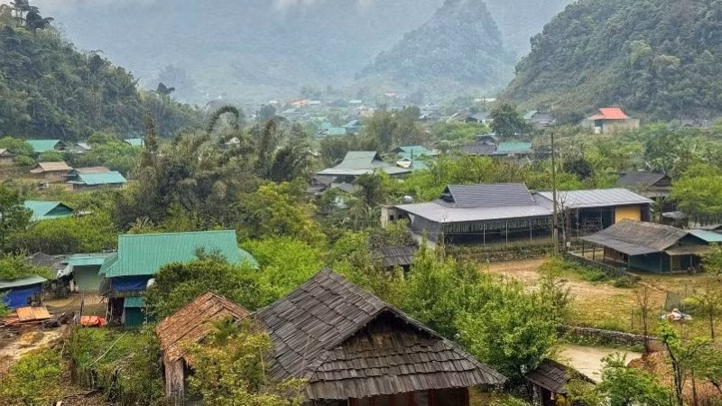 Một góc Điểm du lịch cộng đồng Mường Lống, xã Mường Lống, tỉnh Nghệ An.