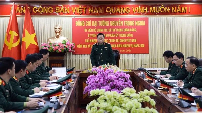 Quang cảnh buổi kiểm tra.