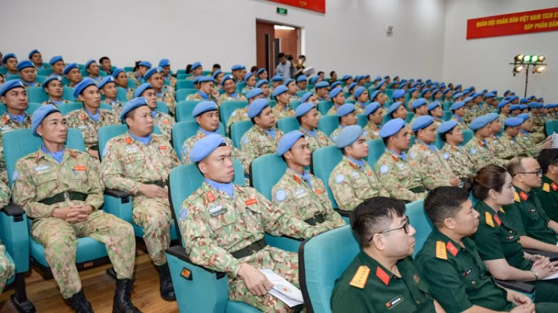 Hơn 200 cán bộ, chiến sĩ Đội Công binh số 3 và Bệnh viện dã chiến cấp 2 số 6 hoàn thành nhiệm kỳ Gìn giữ hòa bình Liên hợp quốc.