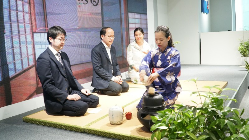 Lấy cảm hứng từ nghi thức trà đạo Kuchikiri-no-chaji. (Ảnh: UNDP)