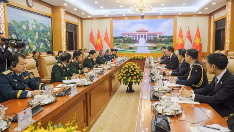 Quang cảnh cuộc hội đàm.