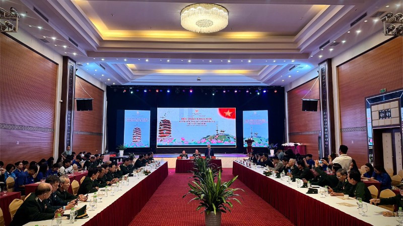 Toàn cảnh Hội thảo khoa học “Di sản văn hóa, lịch sử Quảng Trị-Viết tiếp hòa bình”.