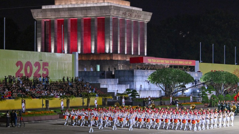 Khối nữ Quân nhạc.