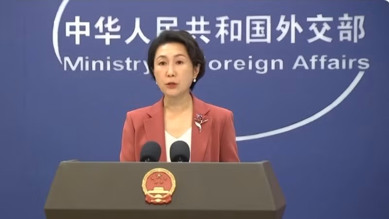 Người phát ngôn Bộ Ngoại giao Trung Quốc Mao Ninh. (Ảnh: CCTV)