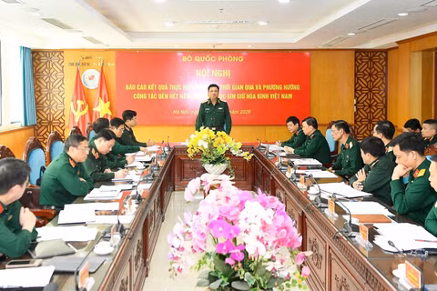 Thượng tướng Nguyễn Trường Thắng chủ trì Hội nghị. 