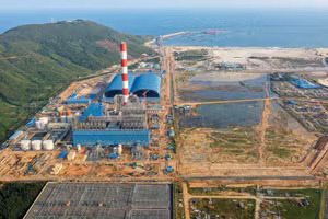 Nhà máy Nhiệt điện Quảng Trạch I đang hoàn thiện các công đoạn cuối để đưa vào vận hành. Ảnh EVN