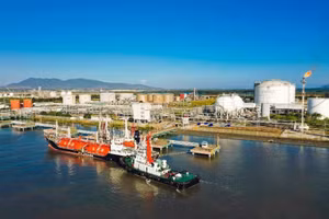 Hệ thống kho cảng LPG của PV GAS góp phần bảo đảm năng lực tiếp nhận và phân phối LPG trên thị trường.