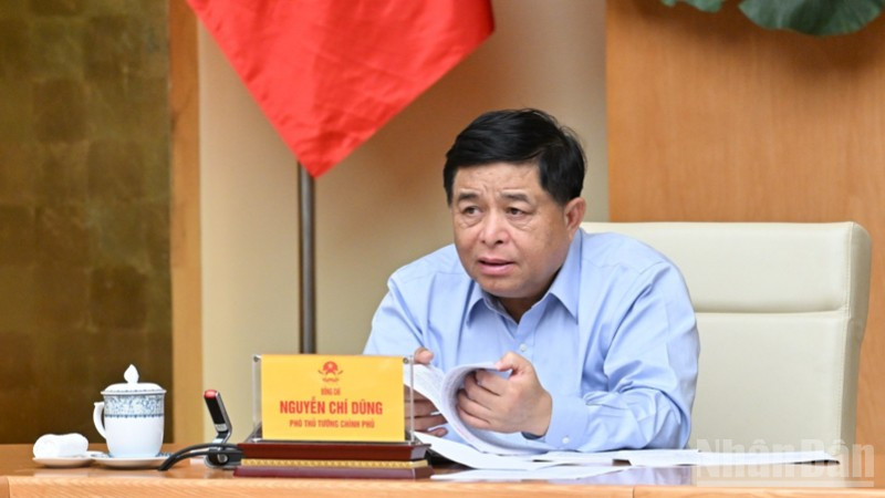 Phó Thủ tướng Nguyễn Chí Dũng phát biểu ý kiến tại phiên họp. (Ảnh: Trần Hải) ndo_br_b5-1888.jpg