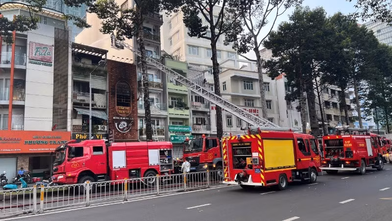 Hiện trường vụ cháy.