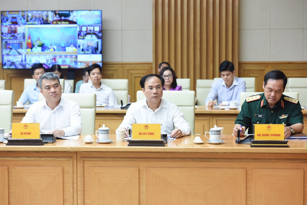 Lãnh đạo một số bộ, ngành tham dự Hội nghị. (Ảnh: Trần Hải) c4.jpg