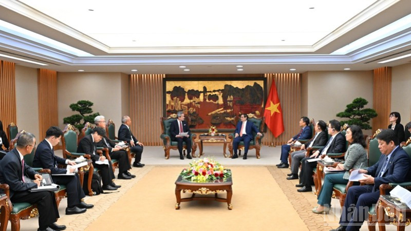 Quang cảnh buổi tiếp. (Ảnh: TRẦN HẢI) ndo_br_a3-4254.jpg