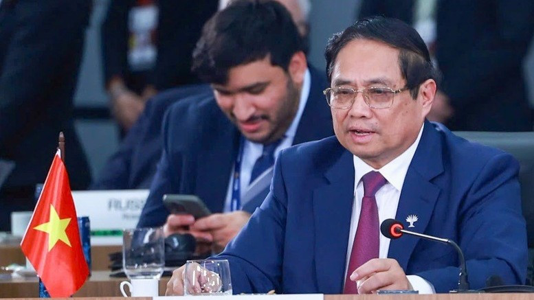 Thủ tướng Chính phủ Phạm Minh Chính nhấn mạnh vai trò và đóng góp của các nước phương Nam trong quản trị toàn cầu; khẳng định Việt Nam là thành viên tích cực, có trách nhiệm của cộng đồng quốc tế, sẵn sàng đóng góp tại các cơ chế đa phương. (Ảnh: Nhật Bắc/VGP) d3-4213.jpg