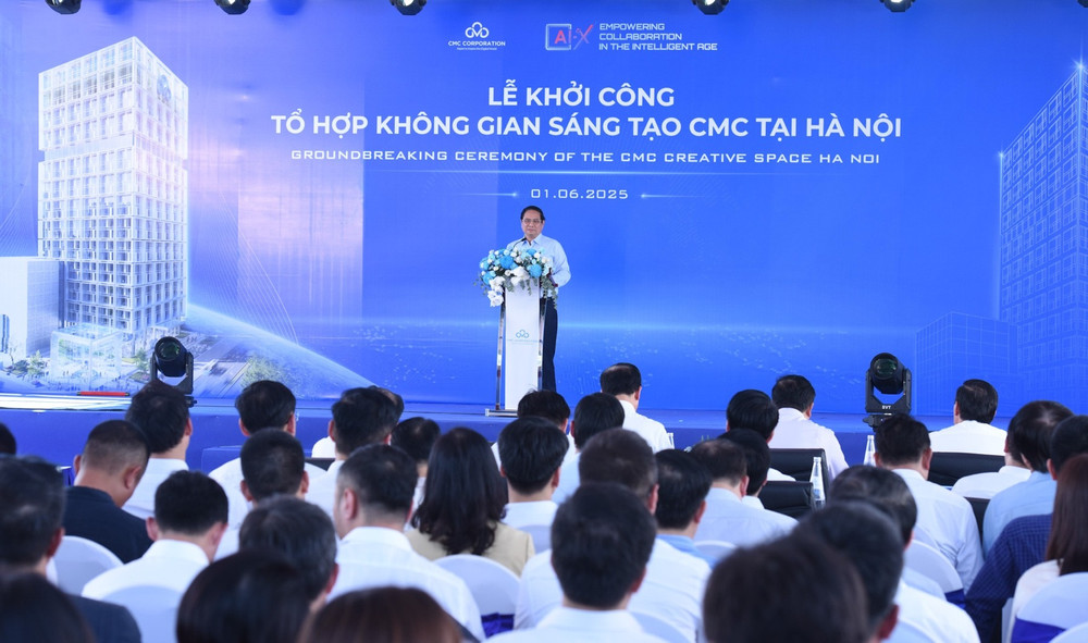 Quang cảnh lễ khởi công (Ảnh: TRẦN HẢI). b1.jpg