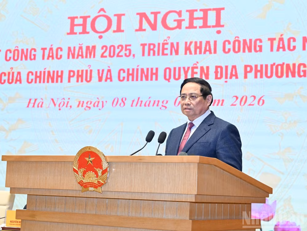 Thủ tướng Chính phủ Phạm Minh Chính phát biểu ý kiến đáp từ. (Ảnh: TRẦN HẢI)