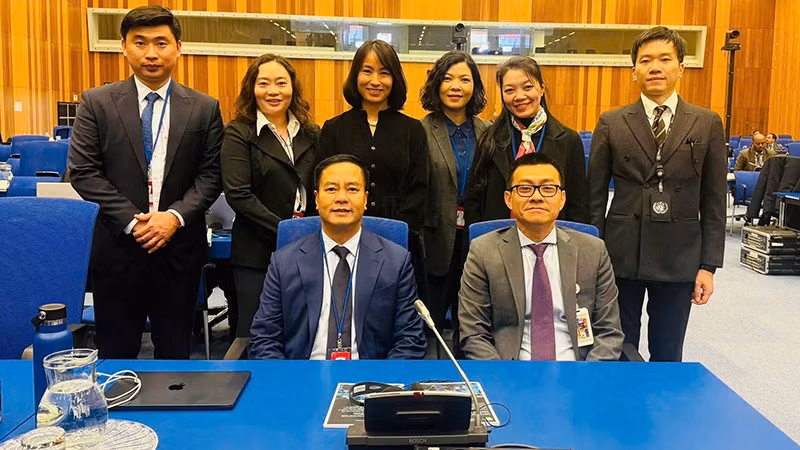 Đoàn liên ngành gồm Bộ Ngoại giao và Bộ Công an tham dự hội nghị.