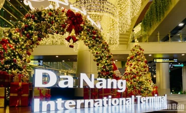 Một góc Nhà ga quốc tế Đà Nẵng đầu năm mới 2024. (Ảnh: ANH ĐÀO)