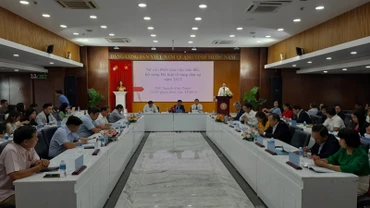 Quang cảnh hội thảo “Góp ý sửa đổi, bổ sung Bộ luật Tố tụng Dân sự năm 2015 từ yêu cầu của thực tiễn xét xử”.