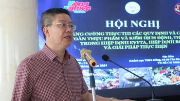 Ông Lê Thanh Hòa, Giám đốc Văn phòng SPS Việt Nam phát biểu khai mạc hội nghị