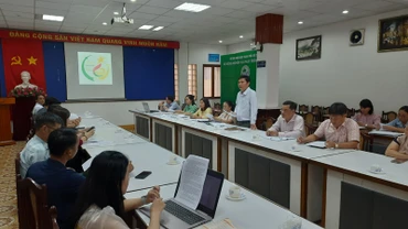 Quang cảnh buổi công bố giải thưởng “Thương hiệu Vàng nông nghiệp Thành phố Hồ Chí Minh”.