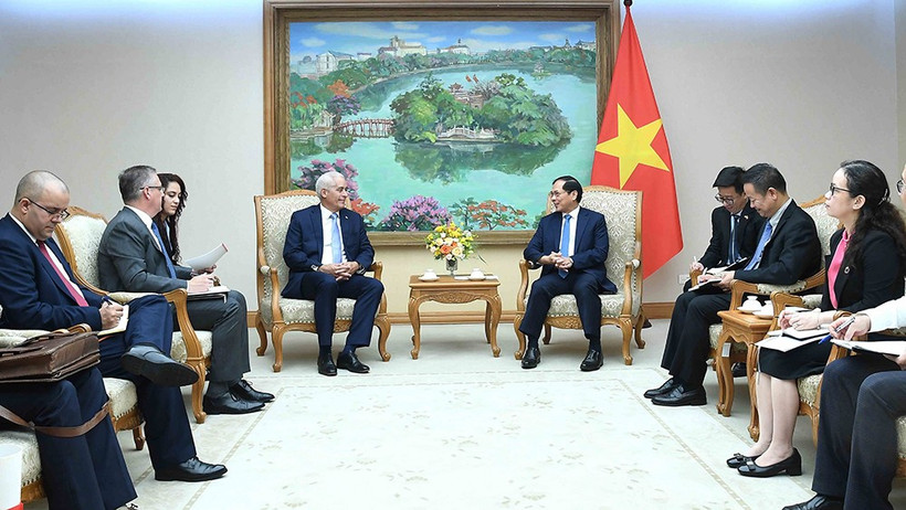 Quang cảnh cuộc tiếp. (Ảnh: TTXVN)