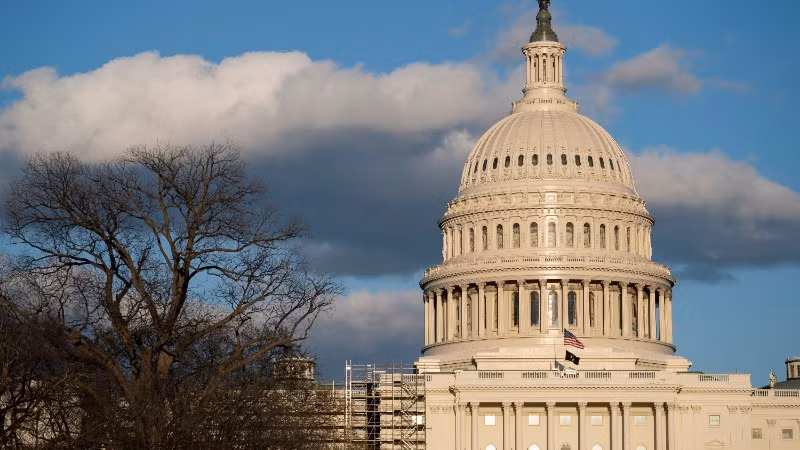 Tòa nhà Quốc hội Mỹ tại Washington, D.C. (Ảnh: THX/TTXVN)