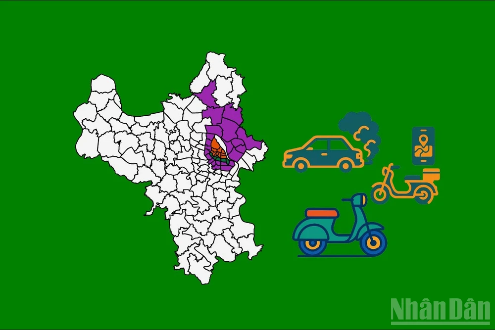 [Infographic] Chi tiết lộ trình, danh sách các phường, xã tại Hà Nội thực hiện thí điểm vùng phát thải thấp từ 1/7/2026
