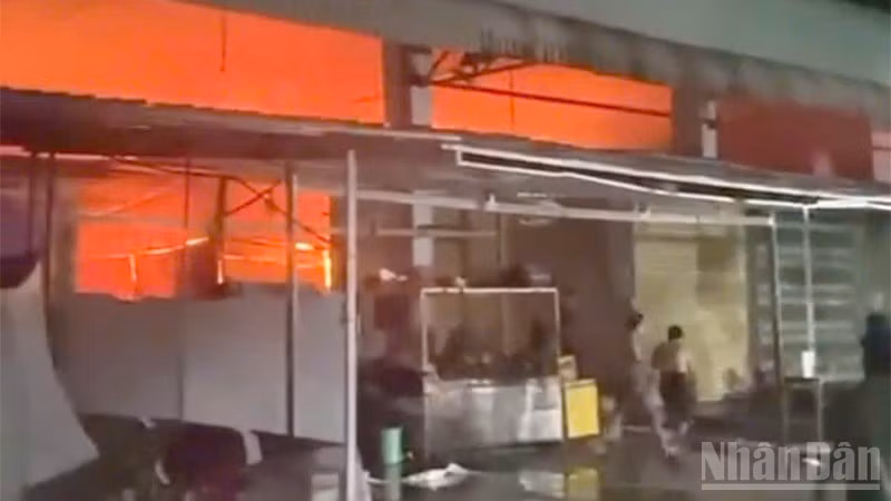 Hiện trường vụ cháy.