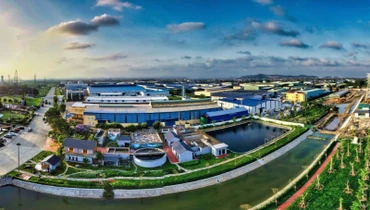 Toàn cảnh Khu công nghiệp sinh thái Nam Cầu Kiền.
